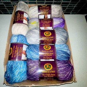 7 Lions Brand Yarns- Shawls in a ball.